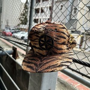 Tiger print SnapBack sacred geometry